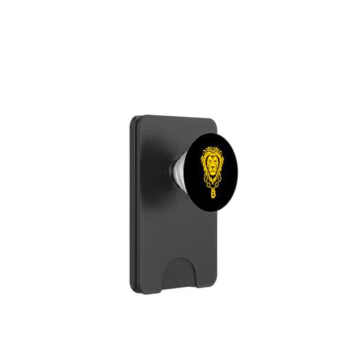 Bitcoin León Blockchain Crypto Dinero Criptocurrencia PopSockets PopWallet para MagSafe