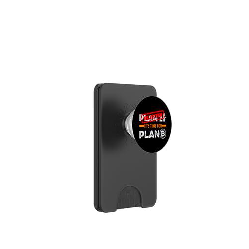 Plan B Intercambio de Dinero cripto zloty BTC Cryptocurrency Bitcoin PopSockets PopWallet para MagSafe