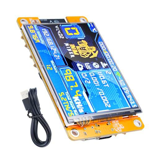 ARCELI NerdMiner V2 Mining Bitcoin, 410KH/s Bitcoin Miner NerdMiner con pantalla TFT de 2,8 pulgadas ESP32 WROOM BTC Solo Lottery Miner Bitcoin Crypto Lottery Miner compatible con Nerd Miner