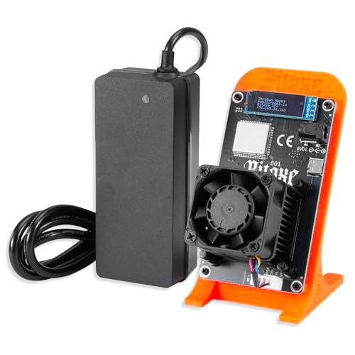 RUIZHI 1.2TH/S Bitcoin Miner Lottery Miner BXT Gamma 601 Solo Lottery Machine con Chip BM1370 Asic y Fuente de alimentación 2.4G WiFi 18W Bitcoins Mining Machine BTC Silencioso